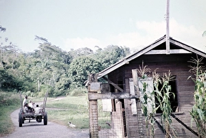 Entrance to the Caura Valley estate, Tacarigua, Trinidad around 1962