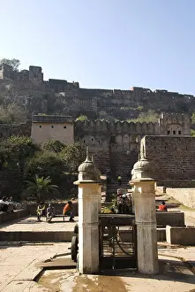 Entrance of fort in ranthambore sanctuary