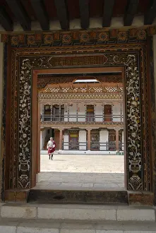 Entrance gate of the dzong, Trashiyangtse