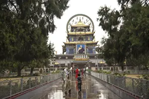 Entrance of golden temple, coorg