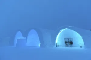 Category Scandinavia Prints: Entrance into the Ice Hotel in Jukkasjaervi