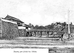 Entrance to the Palace of the Mikado or Emperor
