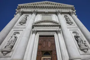 Entrance portal of the church of Santa Maria del Rosario or I Gesuati