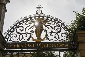 Entrance portal with a crescent Moon Madonna