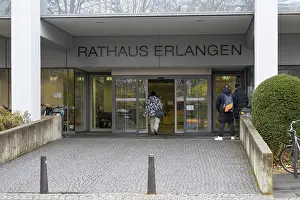 Entrance to the town hall, Erlangen