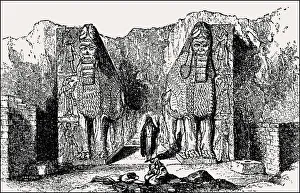 Entrence of the Palace of Ashurnasirpal in 879 BC