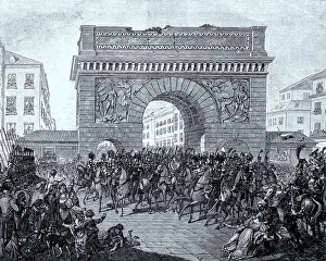 Entry of the allied monarchs into Paris on 31 silver hake (1814)