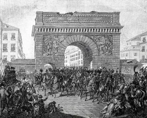 Entry of the allied monarchs in Paris on March 31