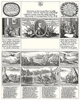 Envelope to the siege of Augsburg in 1632 by Gustav II Adolf