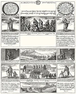 Envelope to the siege of Augsburg in 1632 by Gustav II Adolf