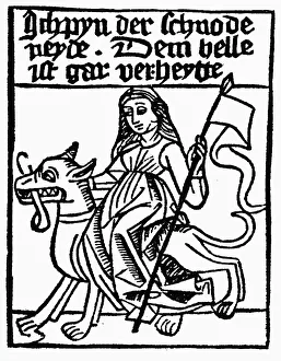 Envy, allegoric image of the vices