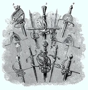 Epee and dagger from the 16th and 17th century