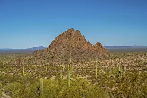Epic mountain landscape scenery from the walking trail of the preserve park