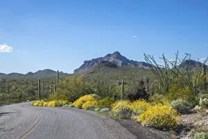 Epic mountain landscape scenery from the walking trail of the preserve park