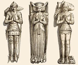 Epitaphien, englische mittelalterliche Kostueme