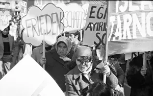 Equal pay was one of the main demands of woman at the International Women's Day demonstration in Duesseldorf