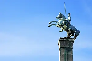 Equestrian monument, commemoration of the Westphalian Uhlan Regiment