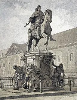 The equestrian statue of Frederick William