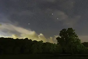 Equuleus star constellation, Night sky
