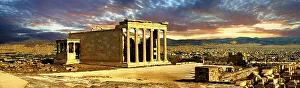 The Erechtheion, a temple on the Acropolis