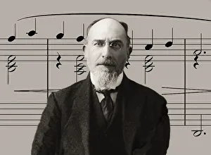 Erik Satie, 1866 - 1925, a French composer and pianist