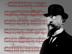 Erik Satie, 1866 - 1925, a French composer and pianist