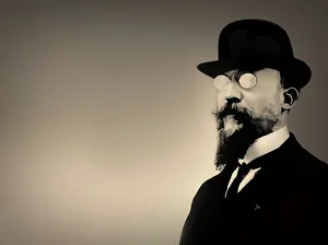 Erik Satie, 1866 - 1925, a French composer and pianist