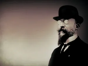 Erik Satie, 1866 - 1925, a French composer and pianist