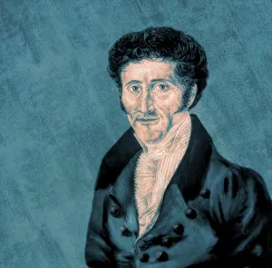 Ernst Theodor Amadeus Hoffmann, or E. T. A. Hoffmann, 1776 - 1822, German Romantic author of fantasy and horror, jurist, composer, music critic, and caricaturist, digitally edited
