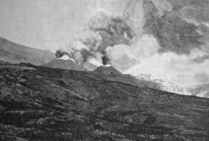 Eruption of Mount Etna, Sicily
