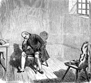 After his escape, the crown prince in prison in Kuestrin