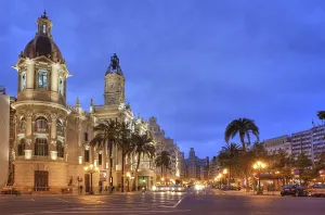 ESP, Spain, Valencia : Plaza Ayuntamiento