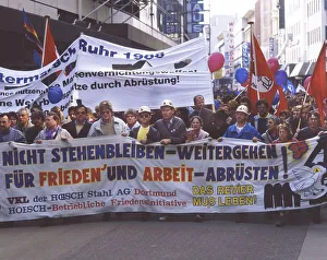 Essen. Easter march Ruhr 1988. Here on 2. 4. 1988