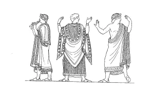 Etruscan costumes, after a mural