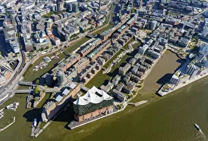 Europe, Germany, Hamburg, aerial view