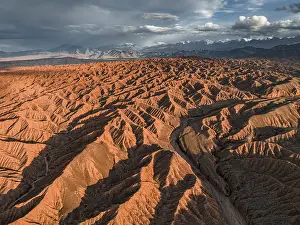 Evening atmosphere, Mountain peaks of the Tien Shan Mountains