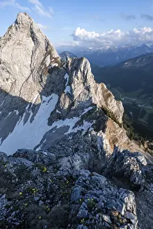 Evening atmosphere, summit of the Rote Flueh