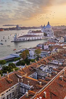 Evening atmosphere, sunset at the Grand Canal