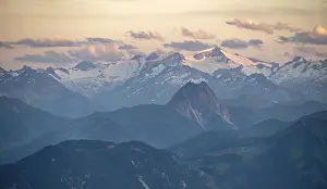 Evening atmosphere, view of Grossvenediger and Venediger group in the Hohe Tauern