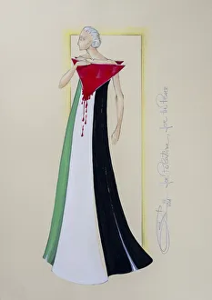 Evening dress, Palestine, peace