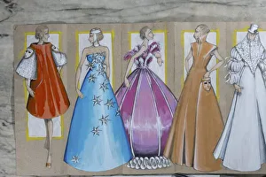 Evening dresses, wedding dresses