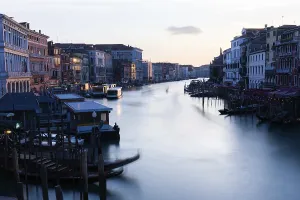 Evening light, view over the Grand Canal