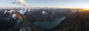 Category Mountain Landscapes Prints: Evening mood, mountain panorama
