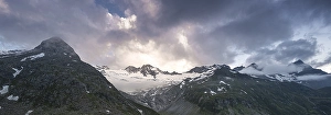 Evening mood, mountains at the Berliner Hoehenweg