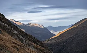 Evening mood, mountains in Oetztal