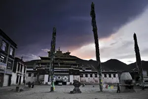 Evening mood, Samye Monastery near Lhasa