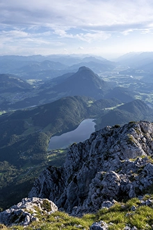 Evening mood View from Scheffauer on Hintersteiner See and Inntal