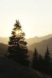 Framed Print : Evening, mountains, mountain, mountain