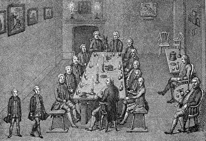 An Evening Party of King Frederick William I the Tobacco College