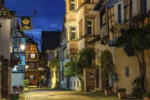 Evening in Riquewihr, Alsace, France